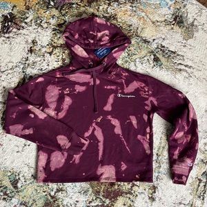Champion Berry Tie Dye hoodie; size S/p